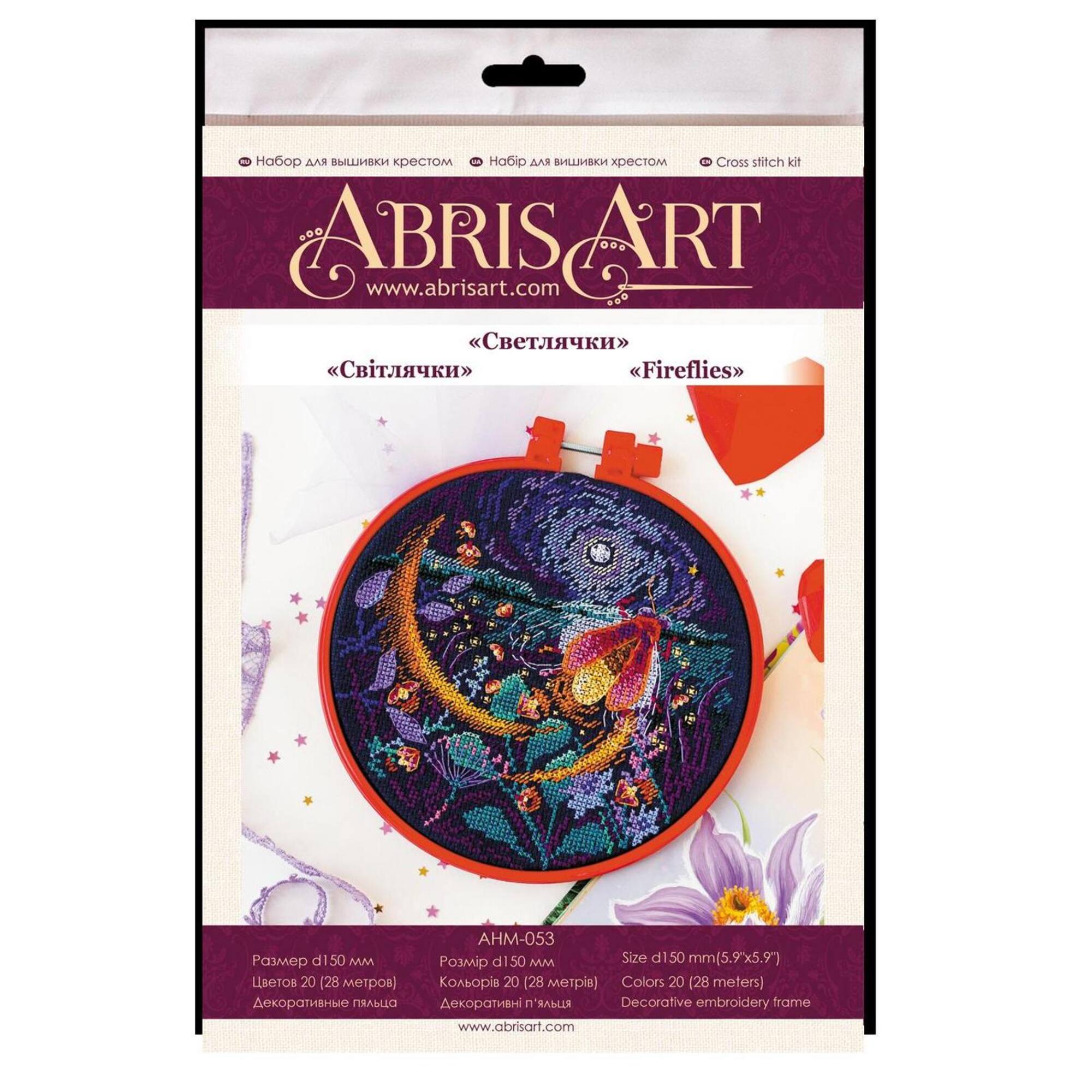 Abris Art Fireflies Counted Cross Stitch Kit